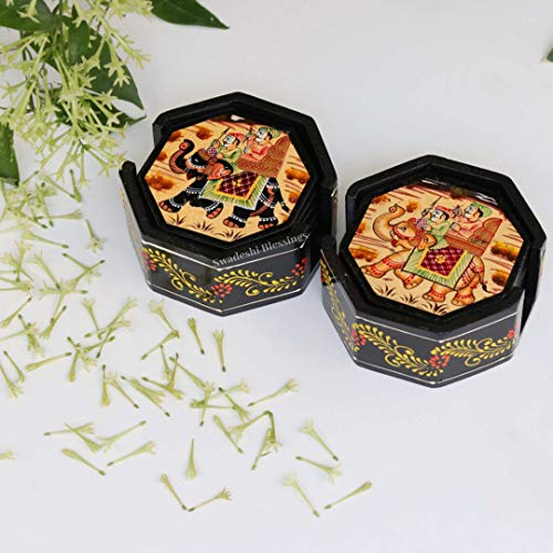 Swadeshi Blessings Wooden Octagonal Coffee/Tea