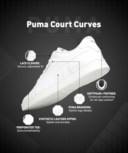 Puma Unisex-Adult Court Curves Sneaker - Image 2