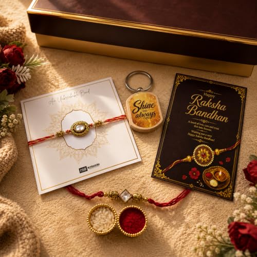 NutriSnacsBox Luxury Rakhi Brown Hamper