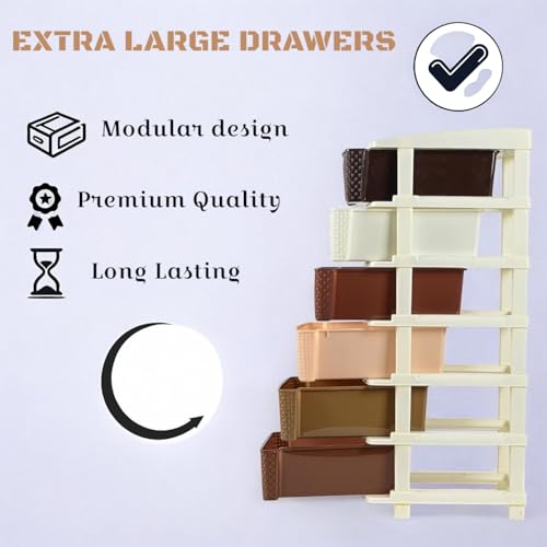 Plastic Modular Drawer Storage Chest