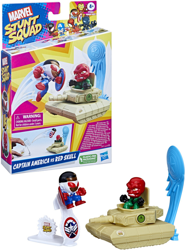 MARVEL Stunt Squad Captain America vs. Red Skull Playset Toys for...more