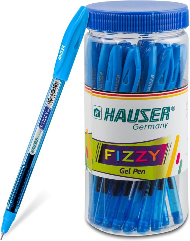 HAUSER Fizzy 0.55mm Gel Pen Jar | Transparent Body | Waterproof &...more