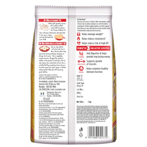 Saffola Oats, 1kg, 13g High
