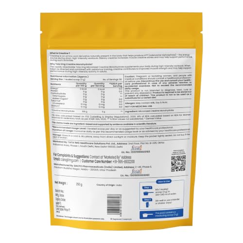 TATA 1MG Creatine Monohydrate| Each