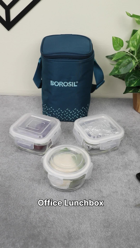 BOROSIL Teal Bag, 3 Pc