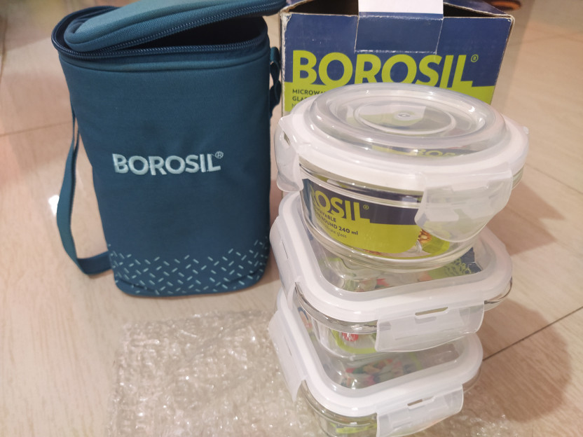 BOROSIL Teal Bag, 3 Pc