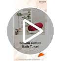 Amazon Brand - Solimo 100% Cotton Bath Towel, 500 GSM (Spanish Red) - Image 2