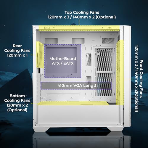 Zebronics Premium Gaming Cabinet, Mid-Tower