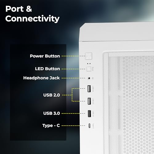 Zebronics Premium Gaming Cabinet, Mid-Tower