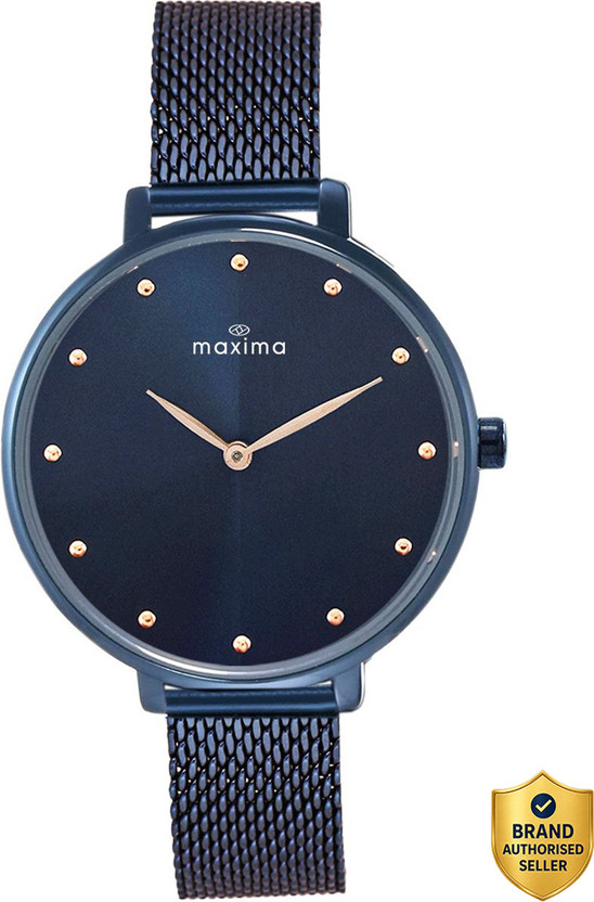 MAXIMA Attivo Blue Dial Two Hands Fashion Timepiece Elegant Desig...more