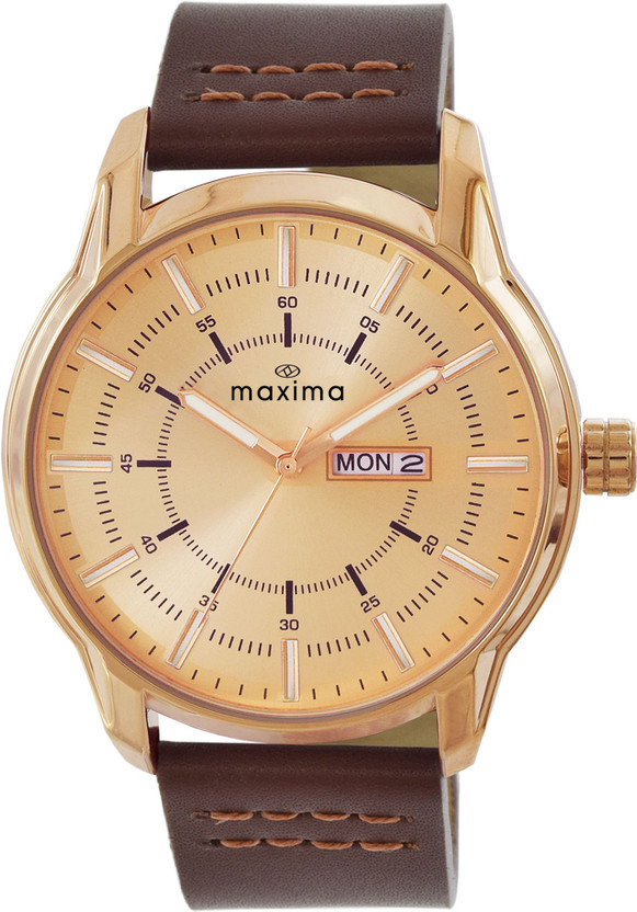 MAXIMA Attivo Rose Gold Analog Watch - For Men O-68611LMGR
