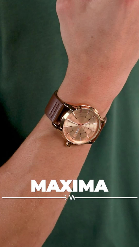 MAXIMA Attivo Rose Gold Analog Watch - For Men O-68611LMGR - Image 2