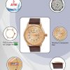 MAXIMA Attivo Rose Gold Analog Watch - For Men O-68611LMGR - Image 4