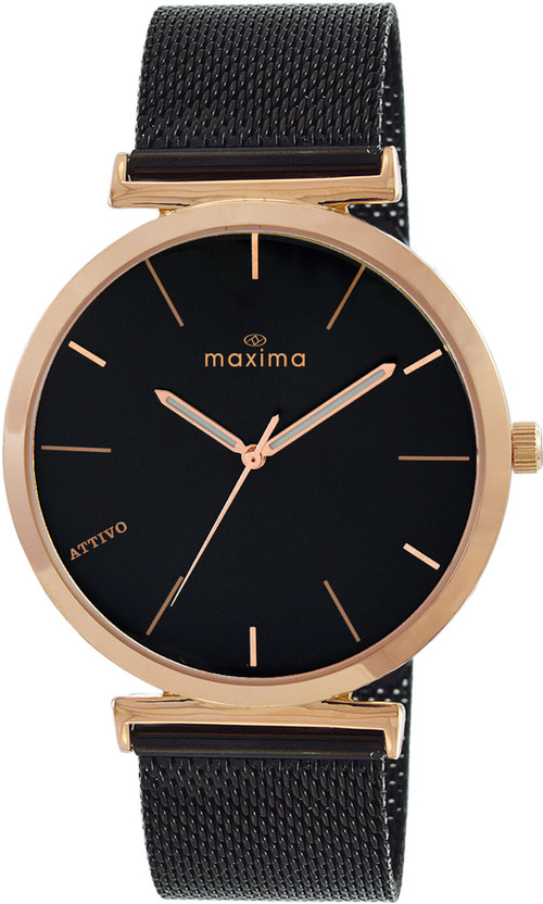 MAXIMA Attivo Rose Gold Analog Watch - For Men O-68611LMGR - Image 7
