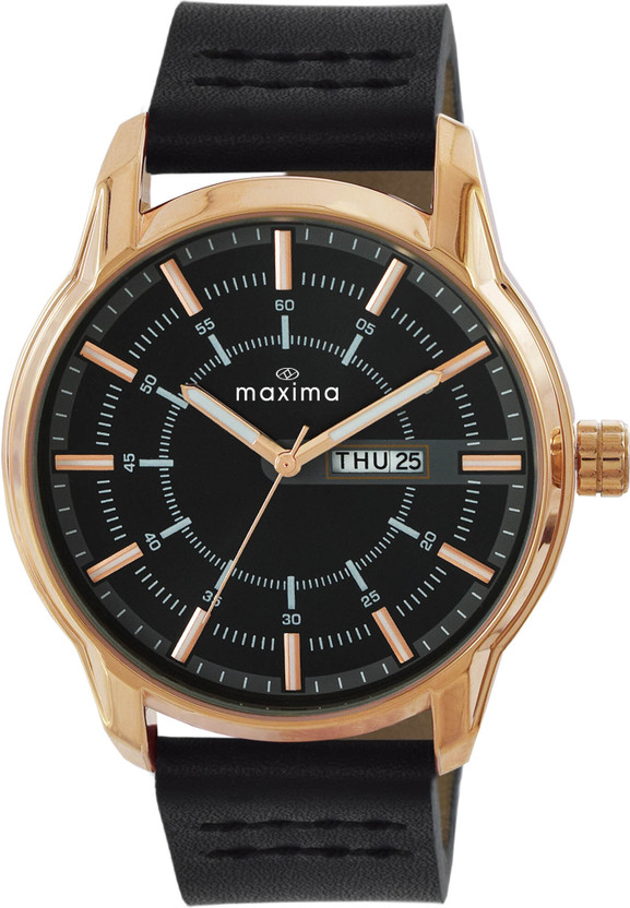 MAXIMA Attivo Rose Gold Analog Watch - For Men O-68611LMGR - Image 9