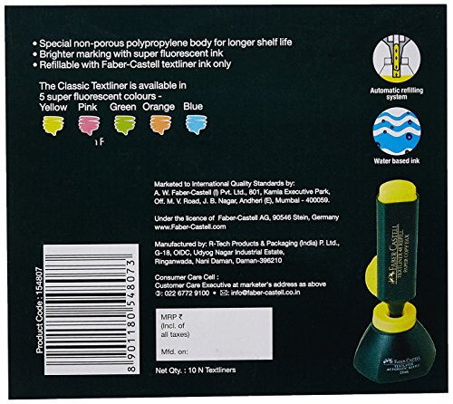 Faber-Castell Textliner - Pack of 10 (Pink) - Image 2