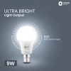 Orient Electric 9 W Basic Round B22 LED Bulb (White, Pack of 10) - Image 2