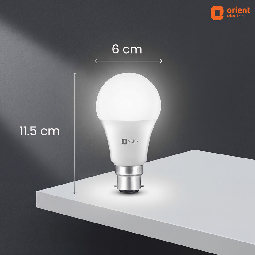 Orient Electric 9 W Basic Round B22 LED Bulb (White, Pack of 10) - Image 5