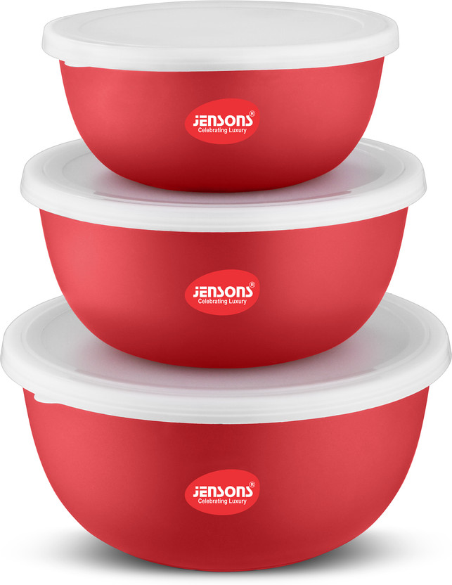 Jensons Steel, Plastic Grocery Container - 600 ml, 800 ml, 1300 ...more