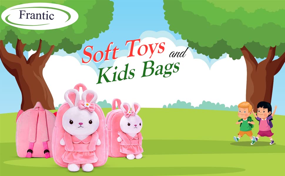 Frantic Kids Velvet School Bag