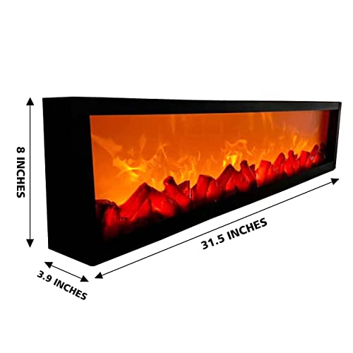 LED Electric Artificial Fireplace, USB