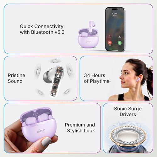 pTron Bassbuds Astra in-Ear TWS