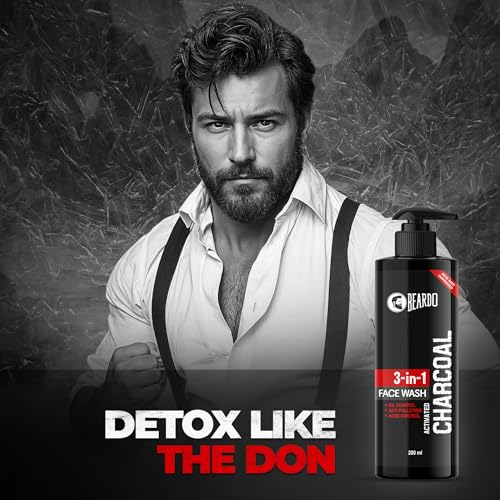 Beardo 3-in-1 Activated Charcoal Face