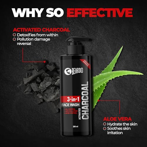 Beardo 3-in-1 Activated Charcoal Face