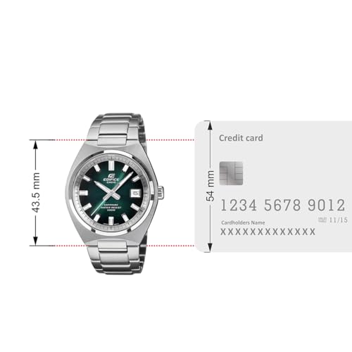 Casio Edifice EFB-109D-3AVDF Analog Silver Watch Men (ED699) - Image 5