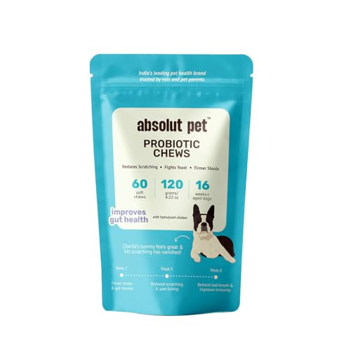 Absolut Pet Probiotic Chews for Dogs, Gut Health & Itch Relief | 30 Chews