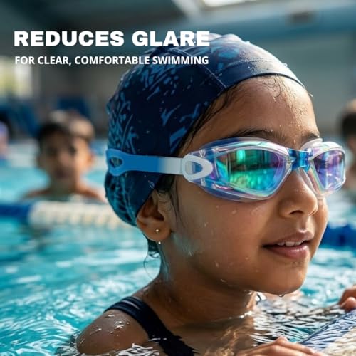 BURNLAB Kids Mirrored Lens Swimming