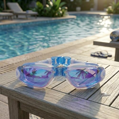 BURNLAB Kids Mirrored Lens Swimming