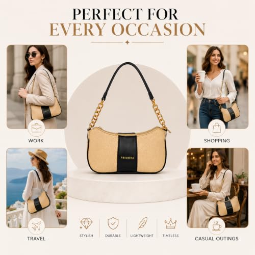 Colorblocked Shoulder Bag for Women