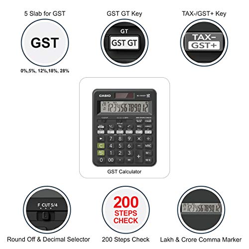 Casio MJ-120GST GST Financial Calculator (Black) - Image 3