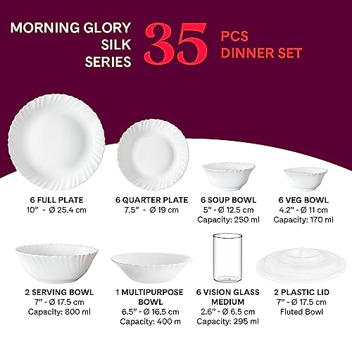 Larah By Borosil 35pc Opalware