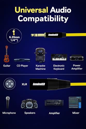 6.35mm TRS to XLR Male Balanced Audio Cable Professional 1 Meter - Image 7