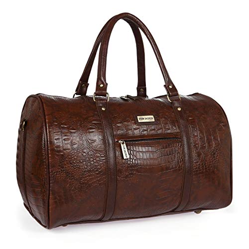 Fur Jaden Brown Textured Leatherette