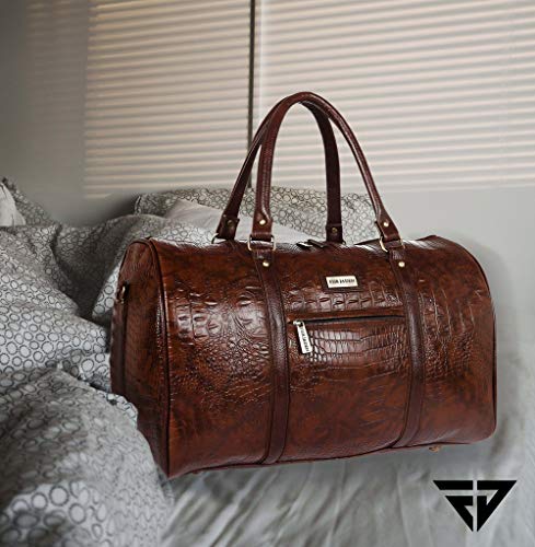 Fur Jaden Brown Textured Leatherette