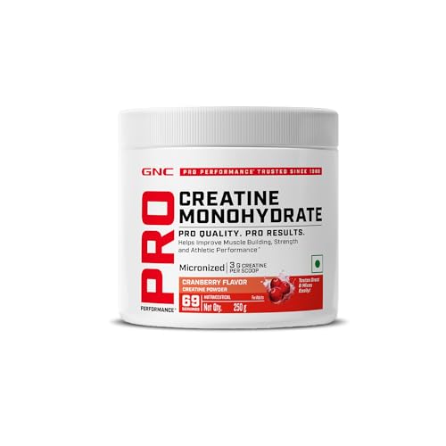GNC Creatine Monohydrate PRO Performance Powder | 3g, Micronized | 250g