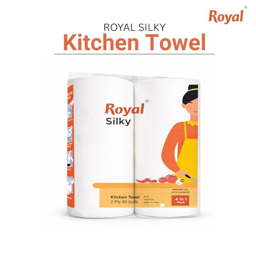 Royal Silky Kitchen Tissue Rolls