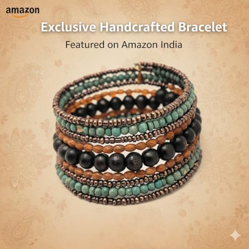 DCA Wood/Glass Multicolor Women Bangle/Bracelet - Image 4