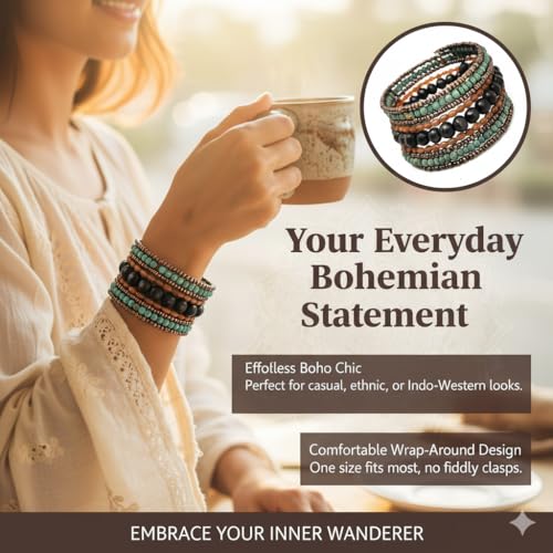 DCA Wood/Glass Multicolor Women Bangle/Bracelet - Image 5