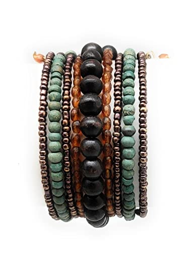 DCA Wood/Glass Multicolor Women Bangle/Bracelet - Image 6