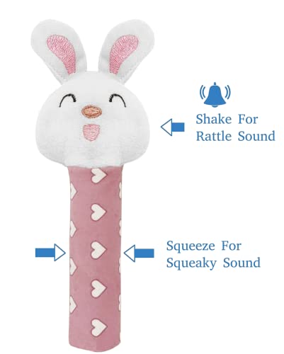 Pikipo Bunny Face Rattle Soft