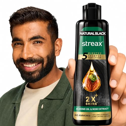 Streax Shampoo Hair Colour Black
