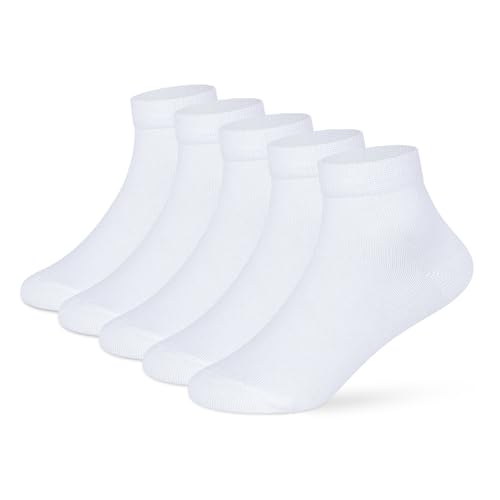 Supersox Ankle White School Uniform