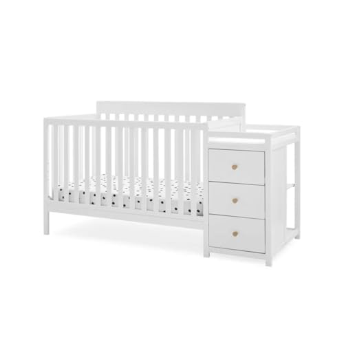 Delta Children Flynn 5-in-1 Convertible Crib and Changer, Greenguard Gold
