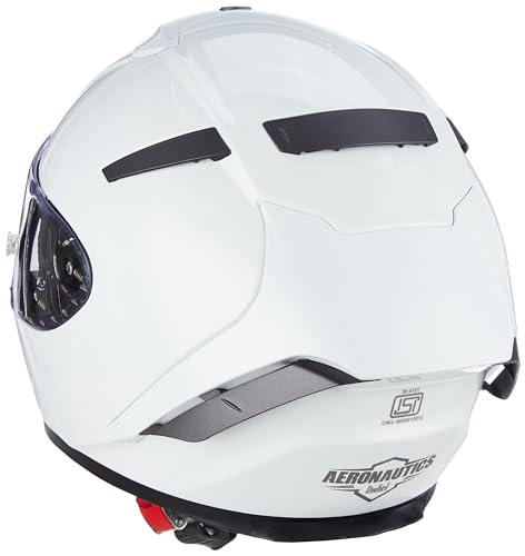 Steelbird Hi-Gn SA-2 AERONAUTICS WHITE WITH PLAIN VISOR 600MM - Image 2