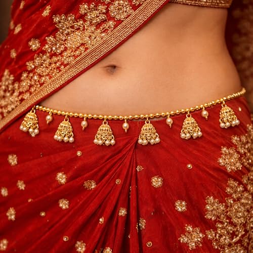 Traditional Golden Beads Waist Hip
