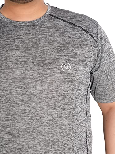 CHKOKKO Men's Polyester Regular Fit Solid Sports T-Shirt - Image 6